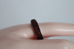 Vintage Sterling Silver Unisex Adult Garnet Ring, Signed: ST, S: 10.5