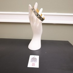 Metropolitan Museum of Art bracelet Iznik Cintamani enamel gold plate signed MMA