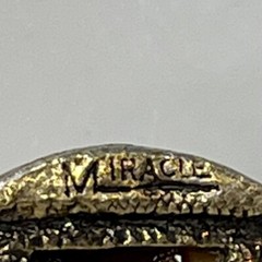 HUGE 2.5” Vtg Miracle Scottish Celtic Cloak Pin Brooch Glass Cairngorm /Agate