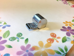 Working Whistle Pendant Charm Vintage Estate JMS signed 6.38g