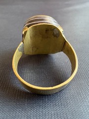 Vintage Moroccan Tuareg Brass Ring Berber Sahara Handmade Ring Brass Size 11 US
