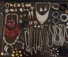 JEWELRY LOT Givenchy Swarovski Tortalani Whiting Davis Necklace Pin Necklace