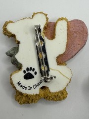 BOYD’S BEARS AND FRIEND PINS GREAT GIFT RESIN / METAL NEUTRAL COLORS SET OF 3