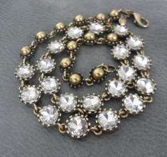 Ann Taylor Crystal Riviere Necklace Anna Wintour Georgian Revival Collet Collar