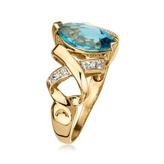 Vint Bltpz Rng w Diamonds in 14k Gold Size 7.5