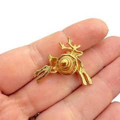 Vintage Jewelry Reindeer Pin Christmas Brooch Vintage Christmas Jewelry