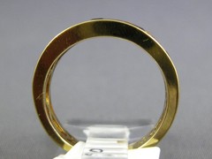 .99CT DIAMOND & AAA SAPPHIRE 14KT YELLOW GOLD 3D ROUND CHANNEL ANNIVERSARY RING