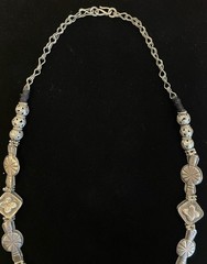Antique Pakistan Multan Floral Enameled Pendant Necklace