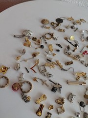 Vintage Modern Post Earring Lot Junk Costume Jewelry For Parts About 100 Pieces