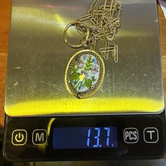 Vintage 12k Gold Filled Pocket Watch Chain FOB, Swivel Dog Clip, Guilloche Iris