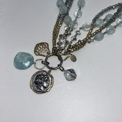 Vintage 18in Chico’s Four Strand charm Necklace