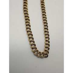 Sarah Coventry Vintage Gold Tone Double Link Chain Necklace 24 Inch J470