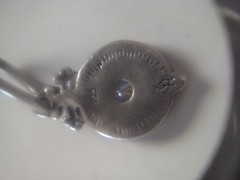 Vintage C&H 925 Sterling Silver Filigree Bezel CZ Pendant 2.5 Grams Pre-owned