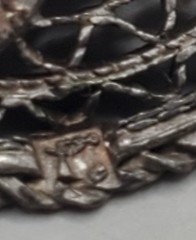 800 Silver Arabic Marked Egyptian Storyteller Filigree Panel Link Necklace