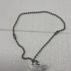 Vintage 1960s-70s Iron Cross Pendant 1914 Replica With Chain Made In Japan