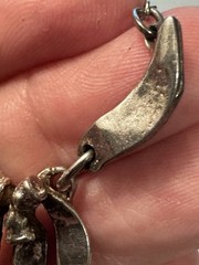 Silver Tone Necklace Minimalism Goth Whymsigoth Grunge Punk Boho Chic Artisan
