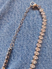 UNMARKED UNTESTED 5mm. MARQUISE 16″ NECKLACE JEWELRY