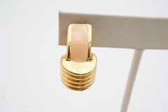 Vintage Clip On Earrings Gold Tone Signed