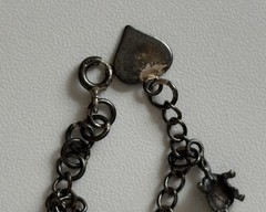 Vintage 925 Sterling Silver Dangling Tiny Turtle Charms Chain Link Bracelet 7.5”