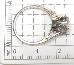 Antique Art Deco 1920’s Diamond Engagement 18KW Ring Size 6 UK-L1/2 EGL USA