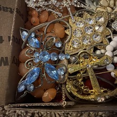 Vintage to Now Jewelry Lot, ALL WEARABLE Untested. No Broken. Box A2