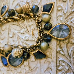 Vintage Accessocraft NYC Pair Of Statement Charm Bracelets