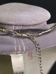Vintage Silver Tone Necklace W Hanging Rhinestones ;Adjustable Length