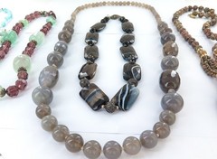 Exceptionally Good Lot Quality Estate Costume Necklaces. Great Resale Potential.