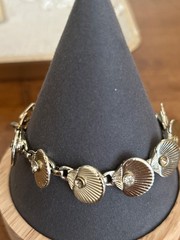 Silver toned estate bracelets lot of secen (7)