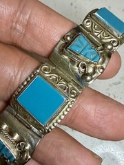 Vtg Southwestern Jewelry Bracelet LOT Alpaca Mexico Native American Signed