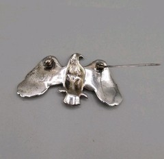 Vintage Sterling Silver Eagle Brooch, sitting on branch 2.25″ by 1.25″ pin