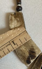 Vintage Cattle Horn Natural NATIVE Bib Necklace 23” Rustic Bohemian – AS IS