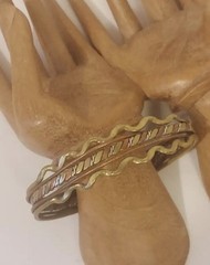 Brass And Copper Cuff Bracelet