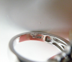 Vintage Sterling Silver 925 Heated London Blue Topaz Tanzanite Ring Size 8