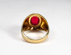 Vintage Vargas USA 18K GE Salesman Sample Display High School Class Ring Sz 8.75
