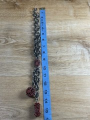 Vintage Selro Selini lariat necklace W Asian Themed Charms
