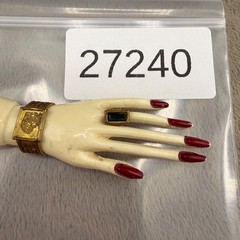 Vintage Hand Brooch Plastic Ring Watch READ