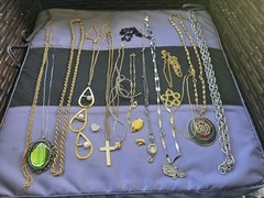 Vintage Fashion Necklaces Lot Mixed Materials,Multicolor Pre Owned Unbranded D7