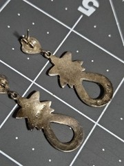 Vtg 925 Sterling Silver & Marcasite Dangling Earrings, Posts, Decorative. 4.5g