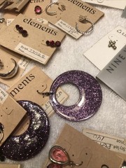 NOS Pierced Earrings Lot of 80 , Liz Claiborne, Elements, Nine West &