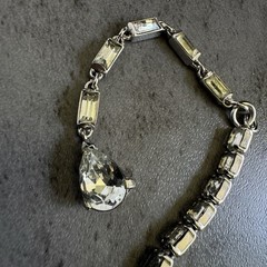 Vintage 1955 Crown Trifari Rhinestone Necklace Alfred Philippe J Hook Choker