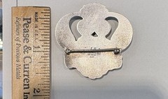 George Jensen Sterling Silver Brooch 2” width 1 5/8” Tall
