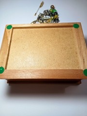 Jewelry Trinket Hinged Box W/ 8 Piece Jewelry Lot Vintage Modern Costume