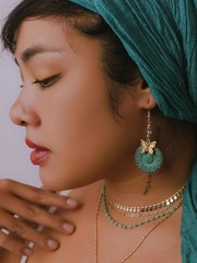 MINACHI Ethnic Vintage Bohemian Retro Antique Turquoise Color Theme Dangle Drop