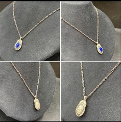 Georg Jensen 1992 Heritage Collection Year Pendant Necklace Silver 925 Vintage