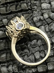 Signed STS Chuck Clemency Sterling Silver “Gems Out of Africa” Ring Size 9