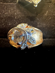 7 Gold/Silver tone some 18kt HGE,All missing stones, for repairs, all wearable