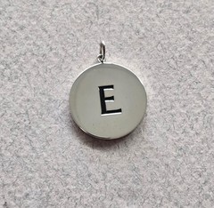 Tiffany & Co. Letter E Charm – Sterling Silver – Never Worn – 2mm