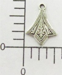 18894 4 Pc Matte Silver Oxidized Victorian Dangle Jewelry Finding Charm