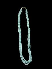 Vintage Signed NAPIER 5 Strand Multistrand White Small Bead Necklace 23″ Fashion
